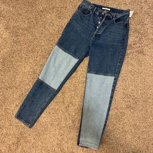 Pacsun patchwork high rise jean